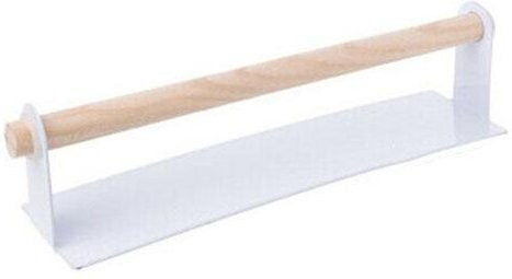 Selbstklebender Küchenhalter für Rollenpapier und Handtücher von Lansoon Electronics, Weiß, B/H/T: 26,0 x 6,0 x 6,0 cm - Bild 1