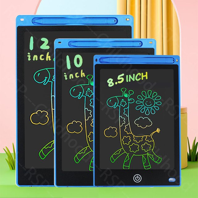 LCD Zeichenbrett Schreib Tablet, Montessori Pädagogisches Spielzeug, Blau - Bild 1