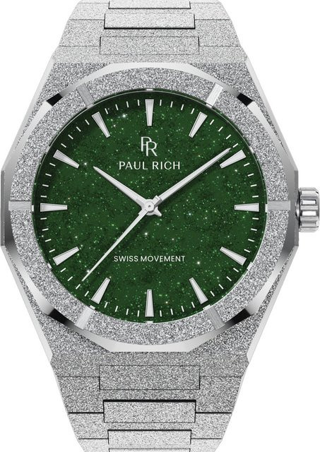 Paul Rich Herrenuhr, Quarz, Edelstahl, Grün, 43 mm, 5 ATM - Bild 1