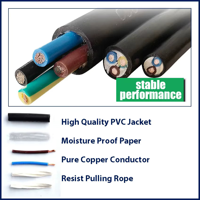 EVSOLAR Elektrokabel 17AWG mit 3 Kernen aus sauerstofffreiem reinem Kupfer, 1 mm2, isoliertes flexibles PVC-Kabel, TÜV-geprüft - Bild 4