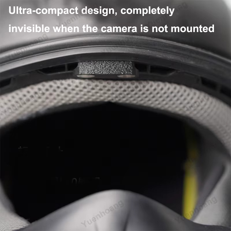 Magnetische Kamerahalterung für DJI Nano, 3D-gedrucktes Helm-Zubehör in Schwarz, kompatibel mit Shoei, Arai, AGV, Kabuto und Bell für POV-Aufnahmen - Bild 4