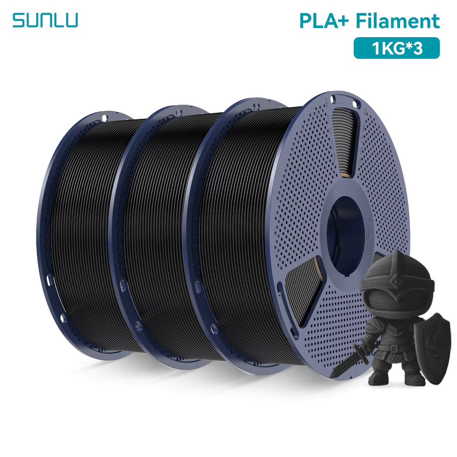 SUNLU PLA+ 3D-Filament 1,75mm in Schwarz und Multicolour, ±0,02mm Genauigkeit für FDM-Drucker - Bild 7
