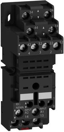 Schneider Electric RXZE2M114 Relaissockel, Schwarz, 10 Stück - Bild 1