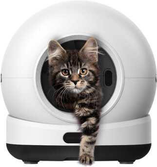 Zedar K1200 PRO Selbstreinigende Katzentoilette XXL in Weiß mit App-Steuerung inklusive Katzenklo-Matte und 3 Rollen Müllbeutel, 82L - Bild 1