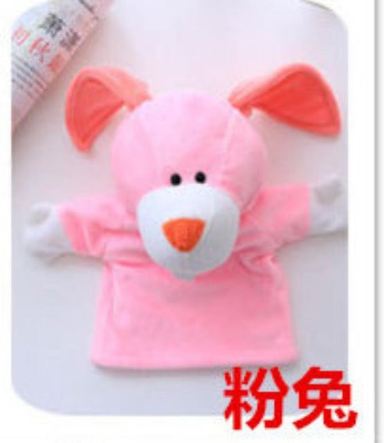 Bauchrednerpuppe Tier Handpuppe, Rosa / Pink, Plüsch / Textil - Bild 1