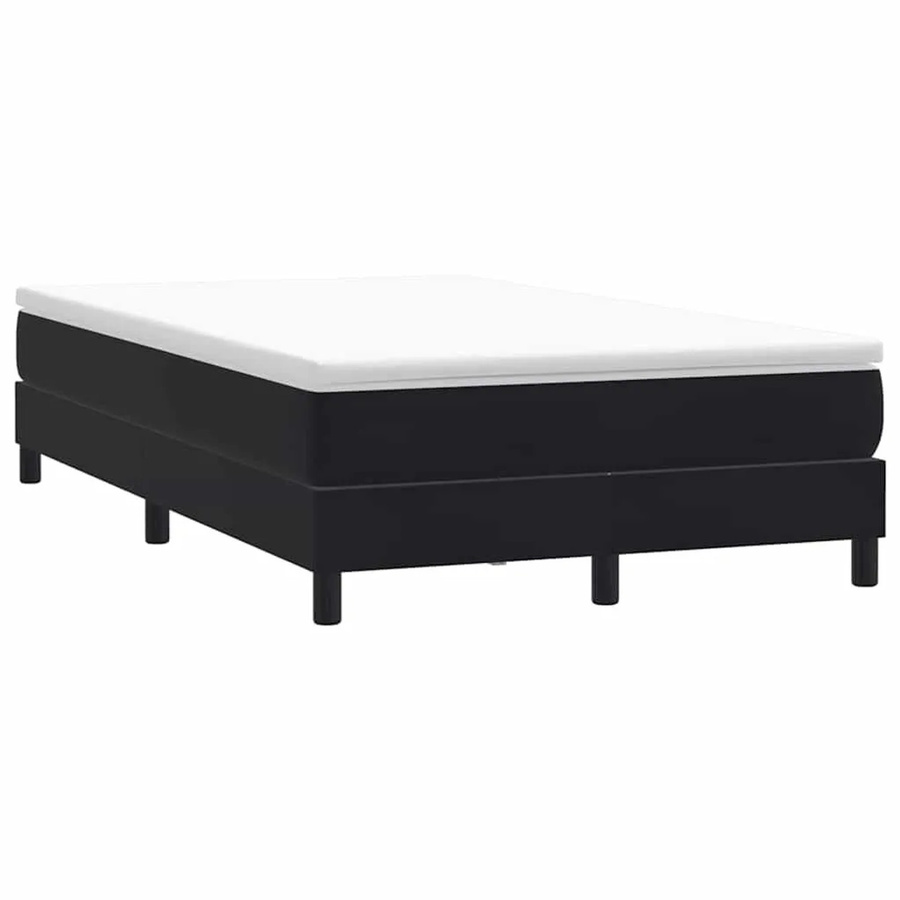 vidaXL Boxspringbett aus Samt in Schwarz ohne Matratze, B/T/H: 120 x 223 x 25 cm - Bild 2