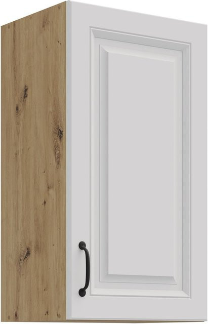 Hängeschrank Stilo Weiss und Eiche Artisan mit 2 Einlegböden, Breite: 40 cm - Bild 1
