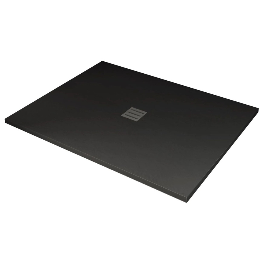 Glasdeals Duschwanne aus SMC in Steinlook Schwarz B/B/H: 120 x 80 x 3,2 cm - Bild 2