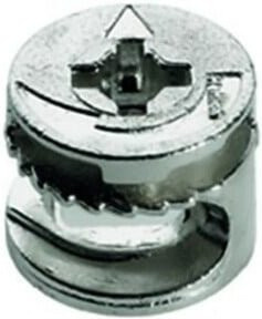 Hettich Rastex 15 Exzentrische Verbindungsbeschläge für Bohrungen mit Durchmesser 15 x 13,7 mm in Silber - Bild 1