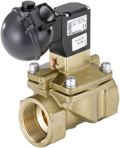 Bürkert Servogesteuertes Ventil 393599 5282 aus Messing in Mehrfarbig mit 120V - Bild 1