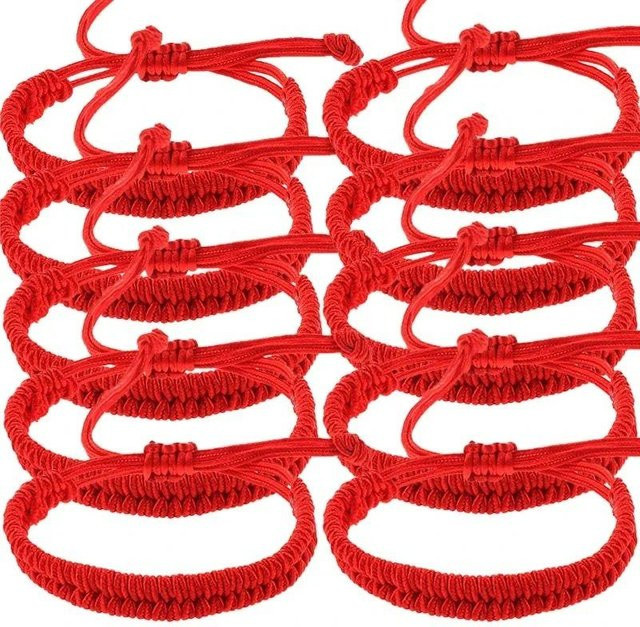 Armband, rotes Seil, verstellbar, Damen, Unisex - Bild 1