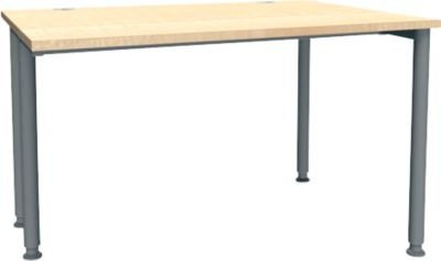 Schäfer Shop Genius Schreibtisch MODENA FLEX, einseitig verkürzt, Ahorn/Anthrazit, Breite: 120 cm - Bild 1