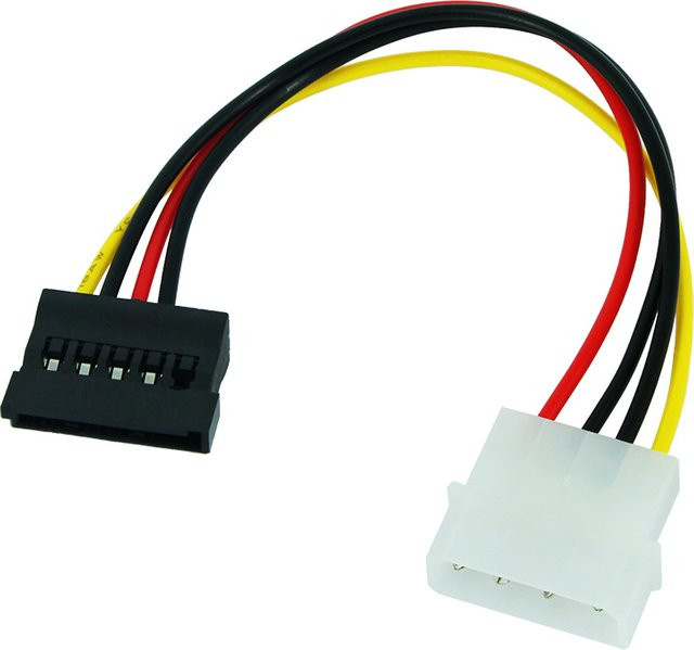 OULLX Stromkabel Adapter von Molex/IDE auf SATA 15-Pin Buchse für deinen Computer - Bild 1