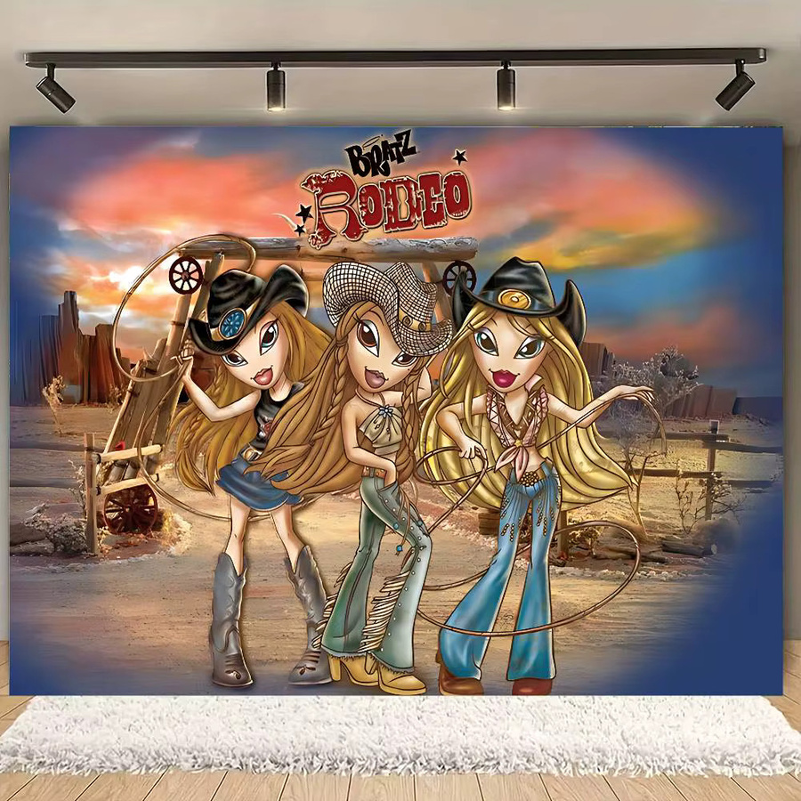 Beast Kingdom Retro Stoff-Fotohintergrund in Multicolour für Party und Dekoration B/H: 70 x 70 cm - Bild 2