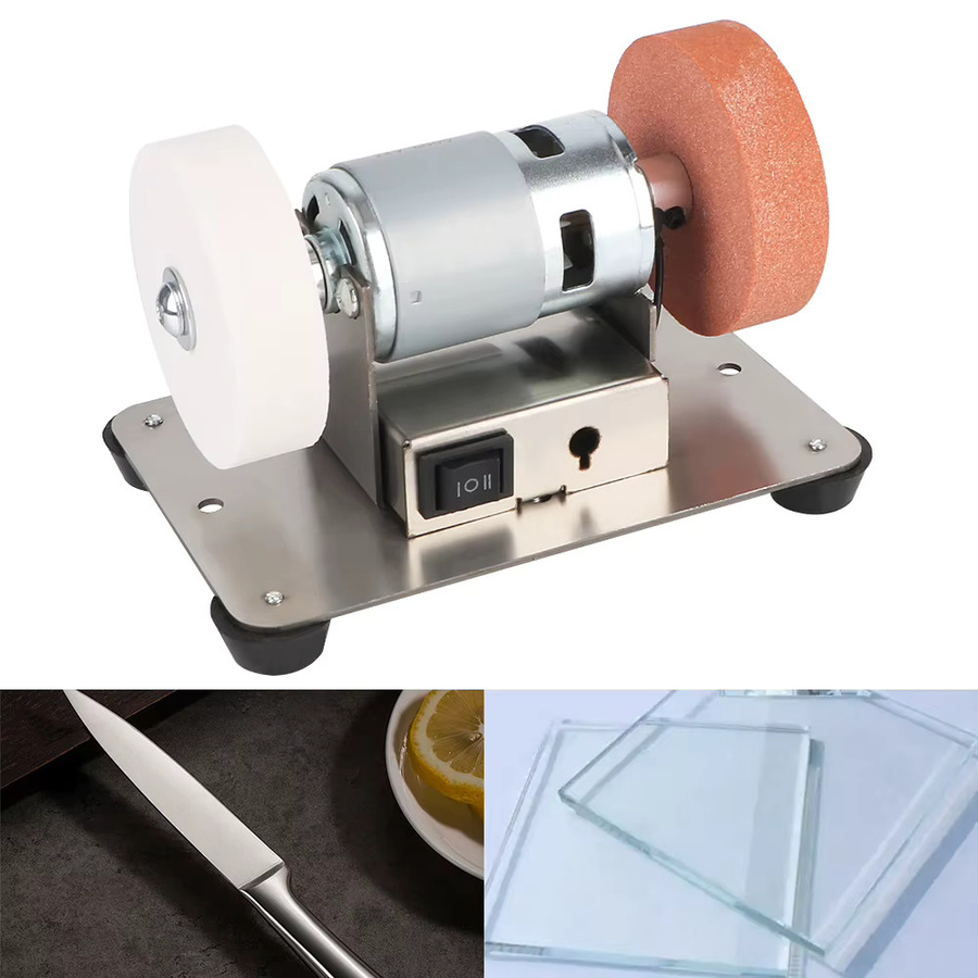 MachineArtifact Mini Elektrische Schleifmaschine mit Doppelschleifer für Grob- und Feinschleifarbeiten - Bild 2