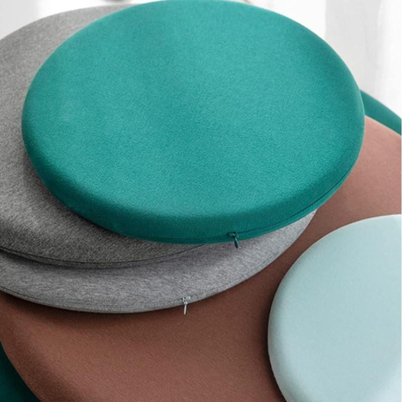 Rundes Memory-Foam Sitzkissen von Yiran bag in Grün mit Anti-Rutsch-Funktion, Durchmesser: 30 cm - Bild 1
