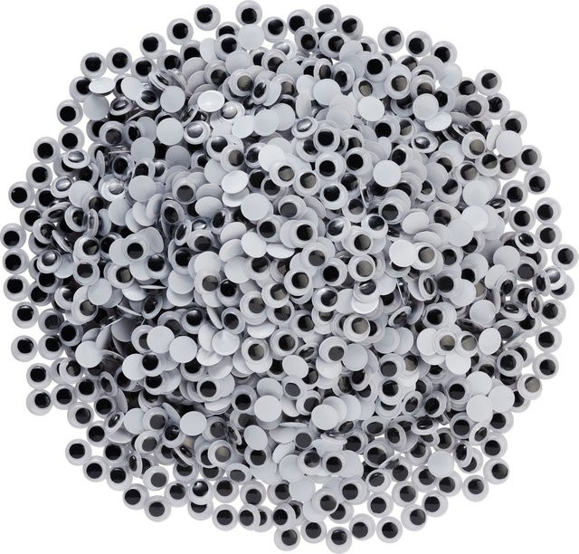 VBS Wackelaugen zum Aufkleben Rund 12 mm 1.500 Stück - Bild 1