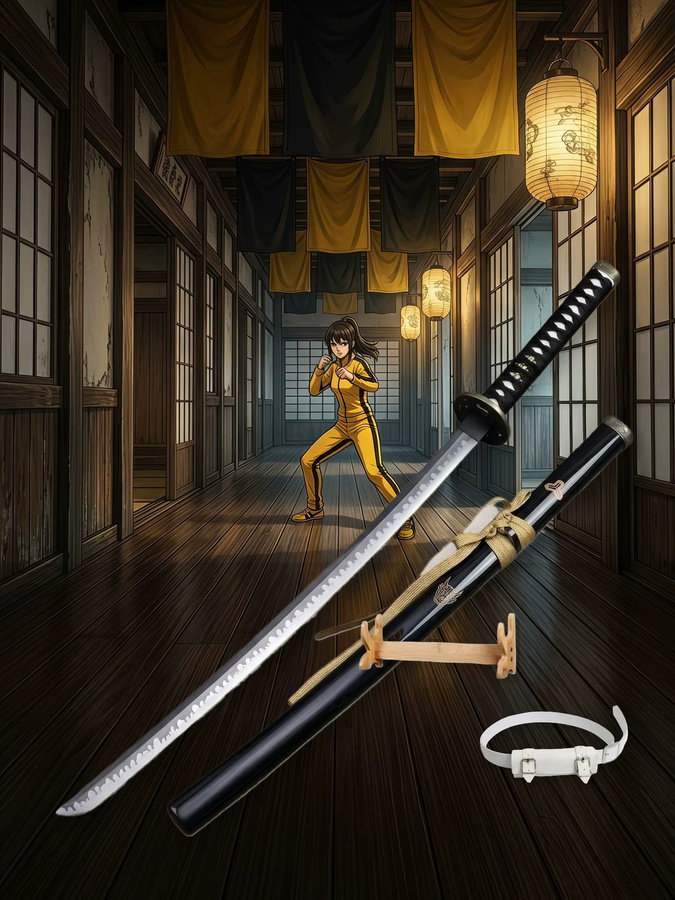 Bandai Kill Bill Braut des Todes Katana Schwert, Säbelklingen-Set, Metal - Bild 5