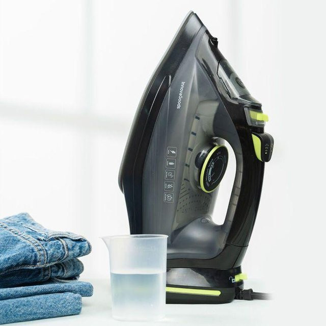InnovaGoods Stiron 2-in-1 kabelloses Dampfbügeleisen mit 2400 W in Schwarz - Bild 1