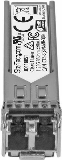 StarTech.com SFP Gigabit Fiber 1000Base-SX Transceiver Modul kompatibel mit HP JD118B, LC Multi-Mode, 850nm, bis zu 550m, Silber - Bild 1