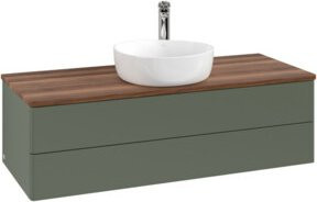 V&B Waschtischunterschrank Antao ohne Frontstruktur in Weiß, B/T/H: 120 x 50 x 50 cm - Bild 1