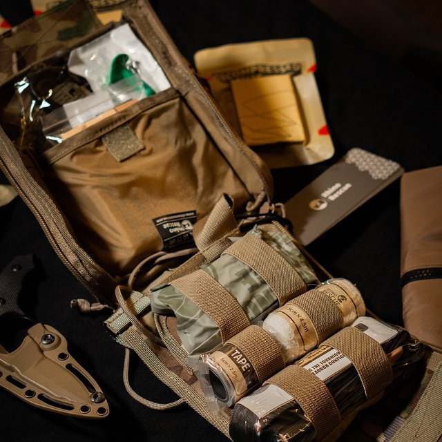 Rhino Rescue Taktisches IFAK-Erste-Hilfe-Set mit Molle-System zur Trauma-Pflege für Outdoor, Camping und Wandern - Bild 1