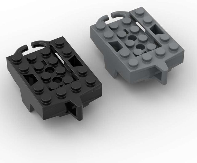 SixBricks Fahrzeugbasis 4x5 Rollwagen, Bausteine, 1-teiliges Set - Bild 1
