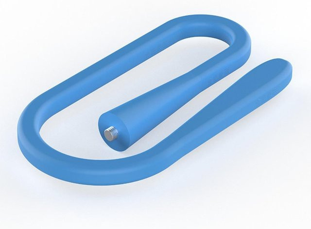 Universeller Babyphone-Halter von Discover Intime aus flexiblem Silikon und Metall, verstellbarer Babykamera-Ständer in Blau, lochfreie Montage für Kinderbett oder Wiege - Bild 1