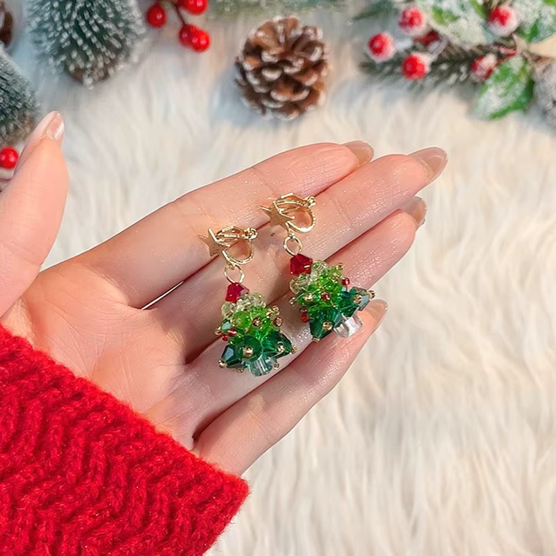 QIAO Charms, 3D-Perlen, Weihnachtsbaum, Kristall, Bunt, Unisex - Bild 3