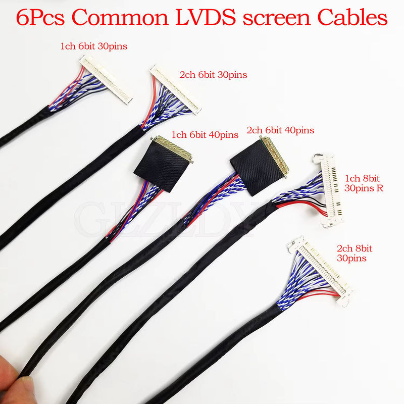 GLZLDY RTD2513V1.0 Mini LCD-Treiberplatine HDMI zu LVDS mit Programmier-Jump-Cap und 6 Stück LVDS-Kabel-Kit 30P 40P 1/2CH 6/8 BIT inklusive Audio-Treiber in Grün - Bild 6