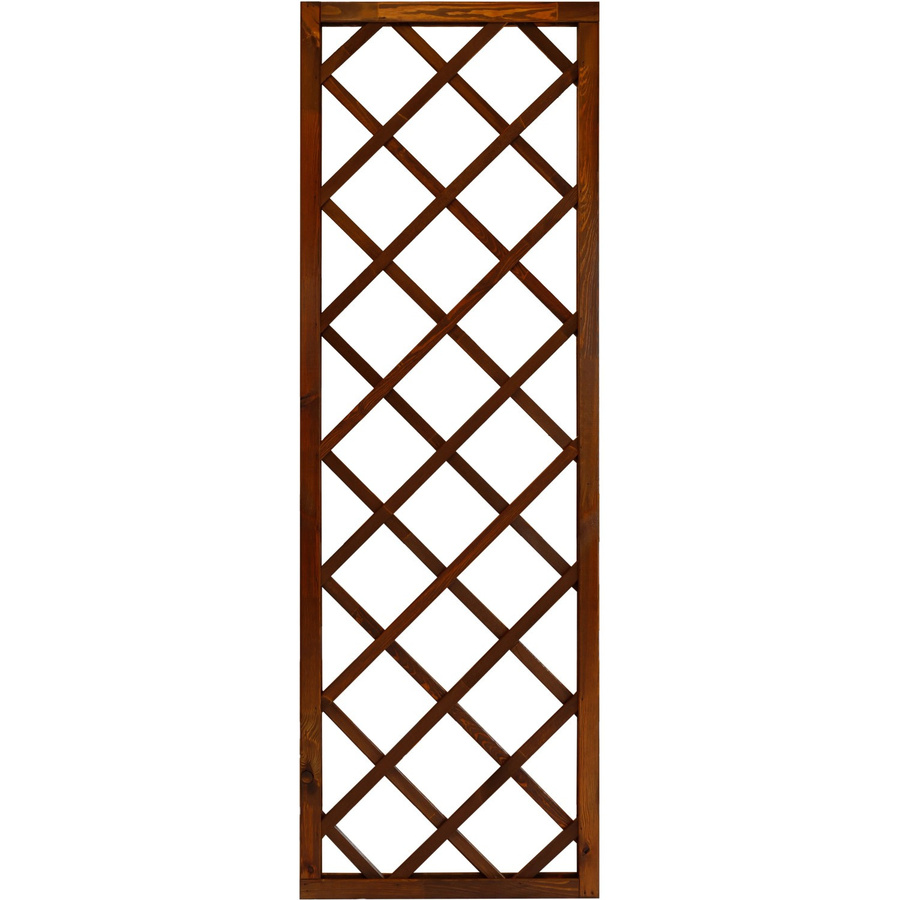 Sichtschutzzaun-Element Nancy von Andrewex aus lasiertem Kiefernholz in Braun, Höhe: 180 cm, Breite: 60 cm - Bild 2