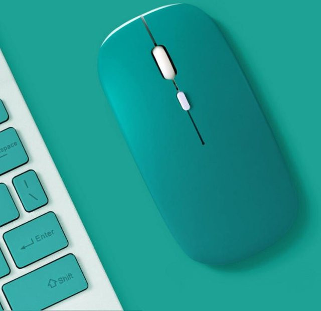 FONKEN Bluetooth-Maus für iPad, Samsung, Huawei, Lenovo, Android, Windows und MacBook in Dunkelgrün - Bild 1