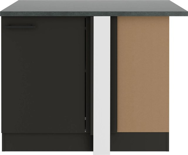 OPTIFIT Madrid420 Küchen-Eck-Unterschrank in Anthrazit Matt mit 110 cm Breite - Bild 1