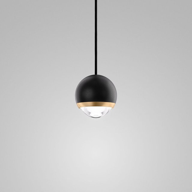 DLS Lighting Cleo LED-Pendelleuchte in Schwarz und Messing mit warmweißem Licht (2700K) - Bild 1