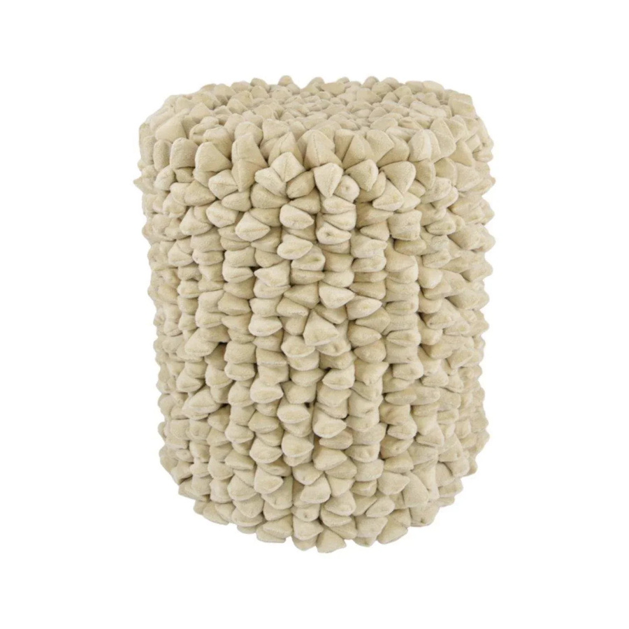 Haans Lifestyle Pebble Pouf Softbody in Moon White, Durchmesser: 46 cm - Bild 1