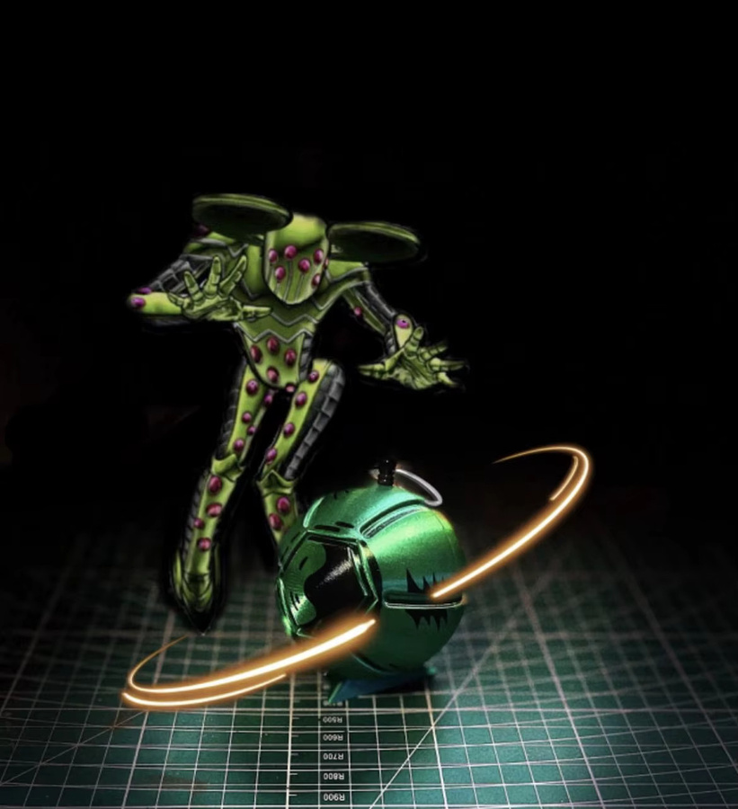Bandai Jojo Bizarre Adventure Gyro Zeppeli Golden Spin, Stressabbau-Spielzeug - Bild 2