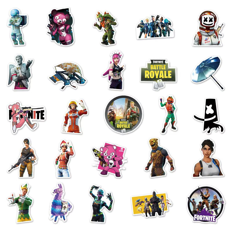 Fortnite Graffiti Aufkleber Set, wasserfeste Cartoon Spiel-Dekorationsaufkleber in Multicolour - Bild 3