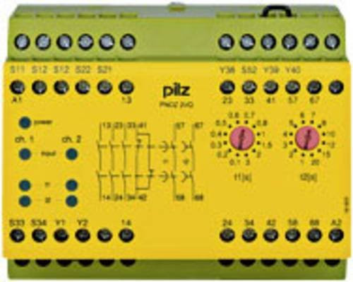 PILZ Sicherheitsschaltgerät PNOZ 2VQ 24VDC gelb mit 3 Schließer und 1 Öffner - Bild 1
