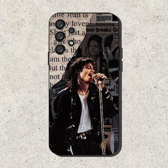 M-Michael M-Jackson Handyhülle für Samsung Galaxy S25 S24 S23 S22 S21 S20 Ultra Plus FE Lite Note 5G in Schwarz - Bild 1