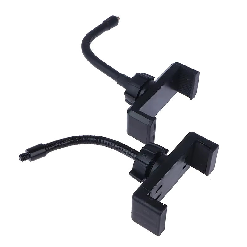 BMAD Flexibler Schlauchständer mit Telefonclip und langem Arm für Ring Light, Schwarz - Bild 2
