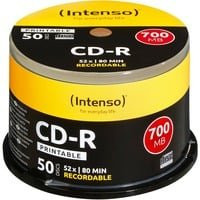 Intenso CD-R 800 MB Rohlinge in Gelb, 50er Spindel, beschreibbar - Bild 1