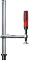 Bessey Spannelement mit fixer Ausladung TW28 300/120 und 2K-Kunststoffgriff in Silber und Rot - Bild 1
