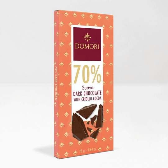 Domori Suave 70 % Trinitario 22 % Criollo Schokoladentafel 75 g - Bild 1
