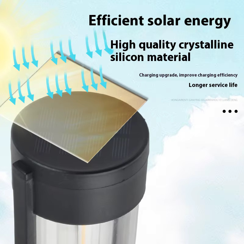 ESMARTER Solar LED Bodenleuchte für Garten und Terrasse, Regendichte Außenbeleuchtung in Schwarz, Warmweiß - Bild 5