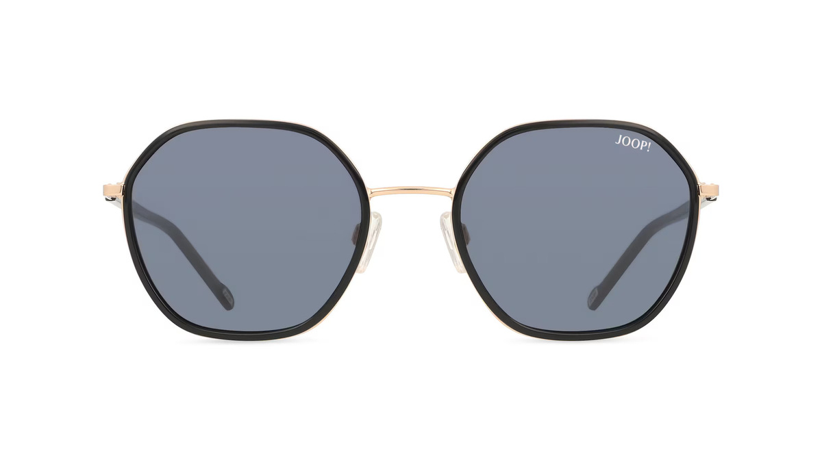 Joop! JP 7407 Sonnenbrille, Vollrand, Quadratisch, Edelstahl, Unisex, Schwarz, Grau - Bild 1