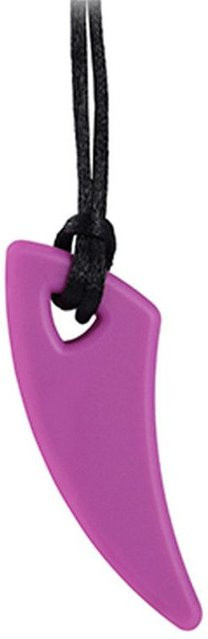 Sensorische Kaugabel-Halskette aus Silikon für ADHS und Autismus, Beißring-Halskette in Violett, BPA-frei - Bild 1