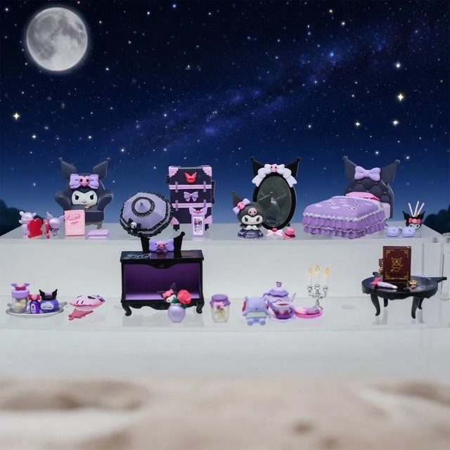 Sanrio Kuromi Gothic Anime Figur als niedliche Miniaturen Mystery Blind Box zum Sammeln - Bild 1