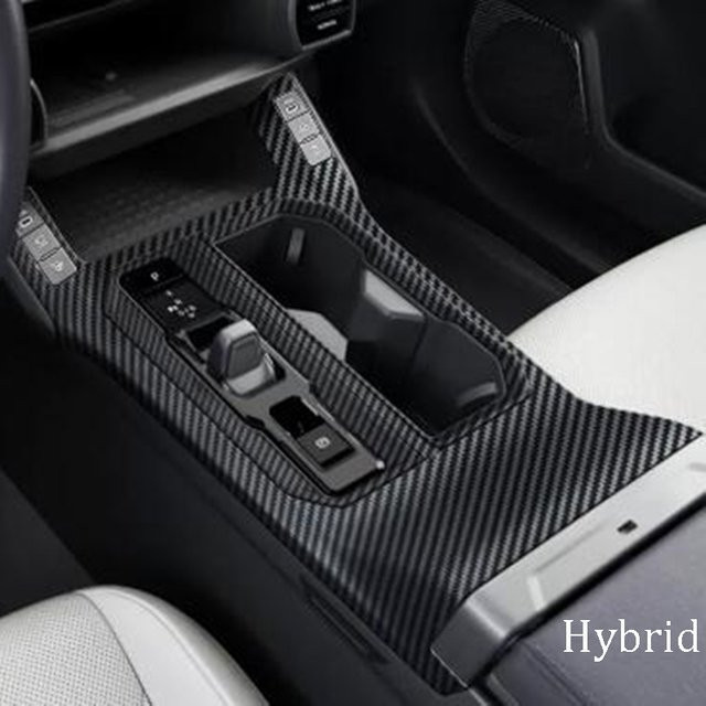 HIGH FLYING Schaltknauf-Abdeckung und Getriebepanel-Verkleidung in Carbon-Optik für Toyota RAV4 Hybrid XA60 2026, Schwarz - Bild 1