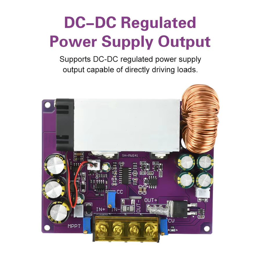 Voktta MPPT Solarladeregler Buck Regulator Abwärtsmodul DC 18–90 V 800 W - Bild 2