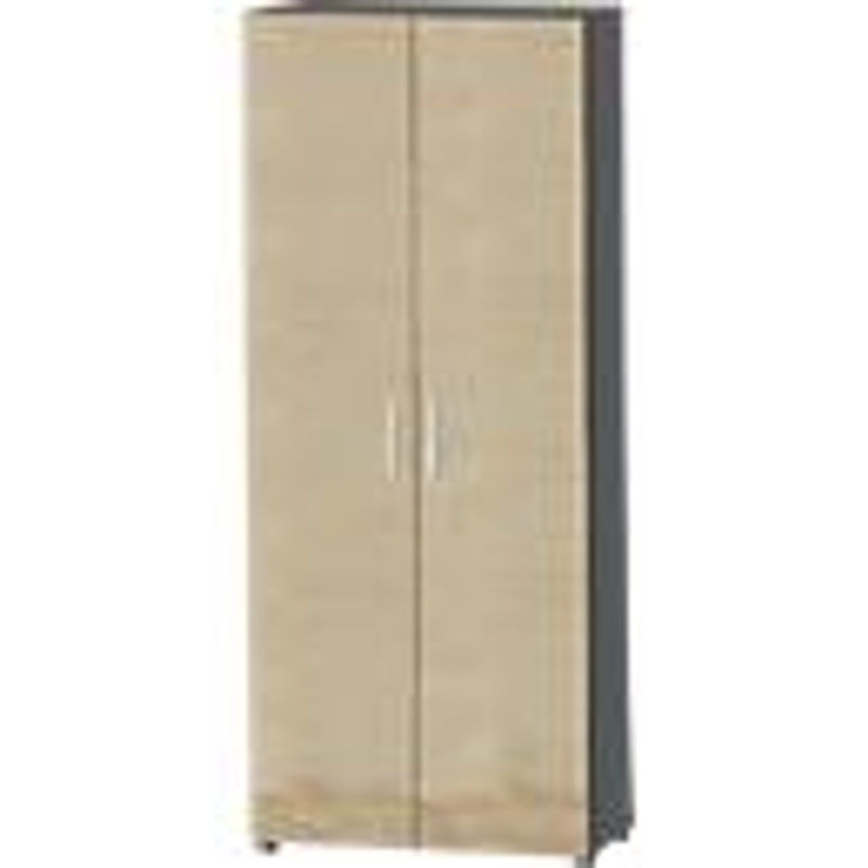 Schäfer Shop Select Schrank SET UP mit 6 Fächern, abschließbar, Graphit/Wildeiche, B: 80 cm, T: 42 cm, H: 224 cm - Bild 2